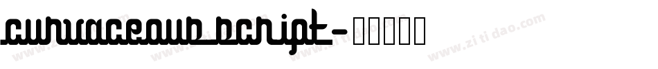 curvaceous script字体转换